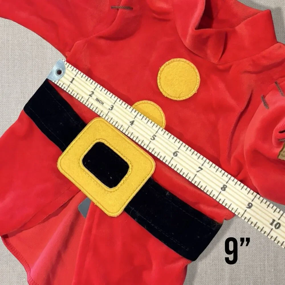 Disney Snow White Seven Dwarfs Baby Costume Tunic Red 6–9 Months New